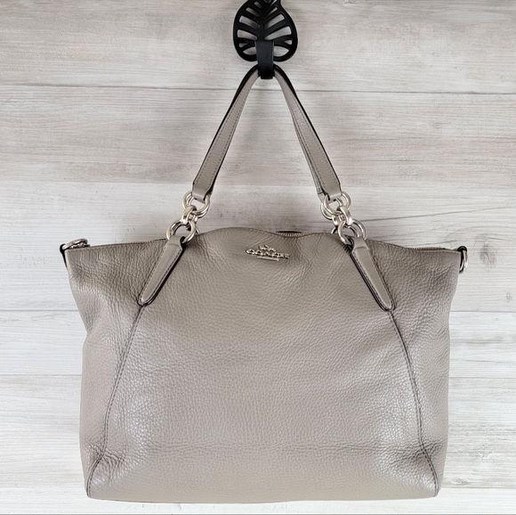 COACH F26917 SMALL KELSEY SATCHEL Gray Pebbled Leather - Picture 9 of 15